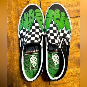 Vans Marvel/ Hulk Slip Ons